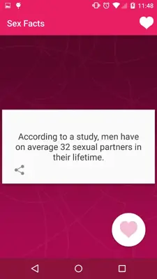 Sex Facts android App screenshot 0